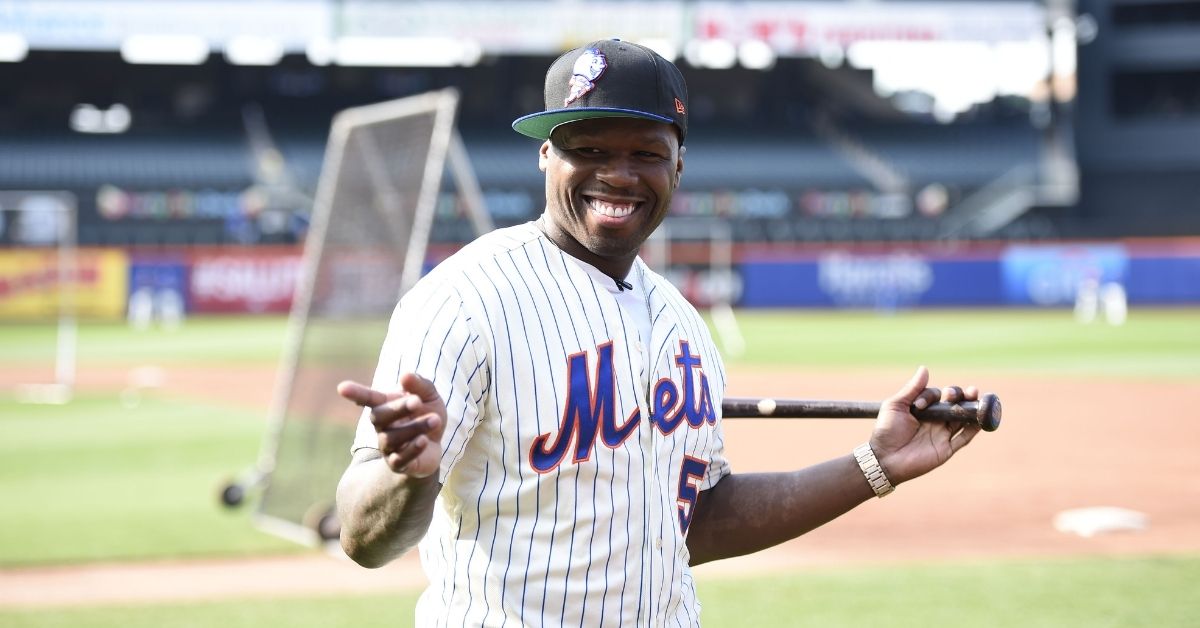 50 Cent at Mets Game